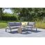 Gartenlounge Nola mit drei Tischen