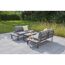 Gartenmöbel Lounge-Set mit zwei Sofas und zwei Tischen