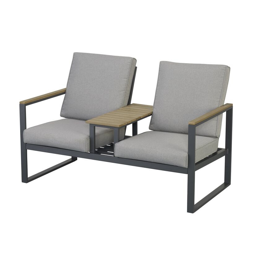 Zweisitzer Gartensofa mit Tisch