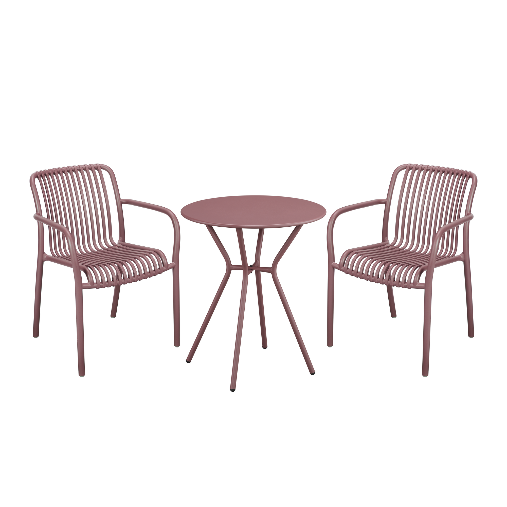 Gartenstuhl 'Frida' rot 55 x 53 x 81 cm