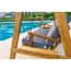 Hollywoodschaukel 'Pera' beige/anthrazit 203 x 180 x 116 cm