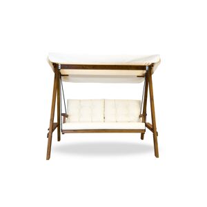 Hollywoodschaukel 'Pera' beige 203 x 180 x 116 cm