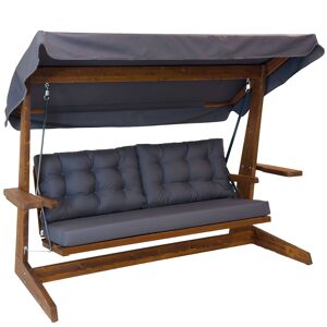 Hollywoodschaukel 'Viva' 3-Sitzer anthrazit 237 x 175 x 115 cm