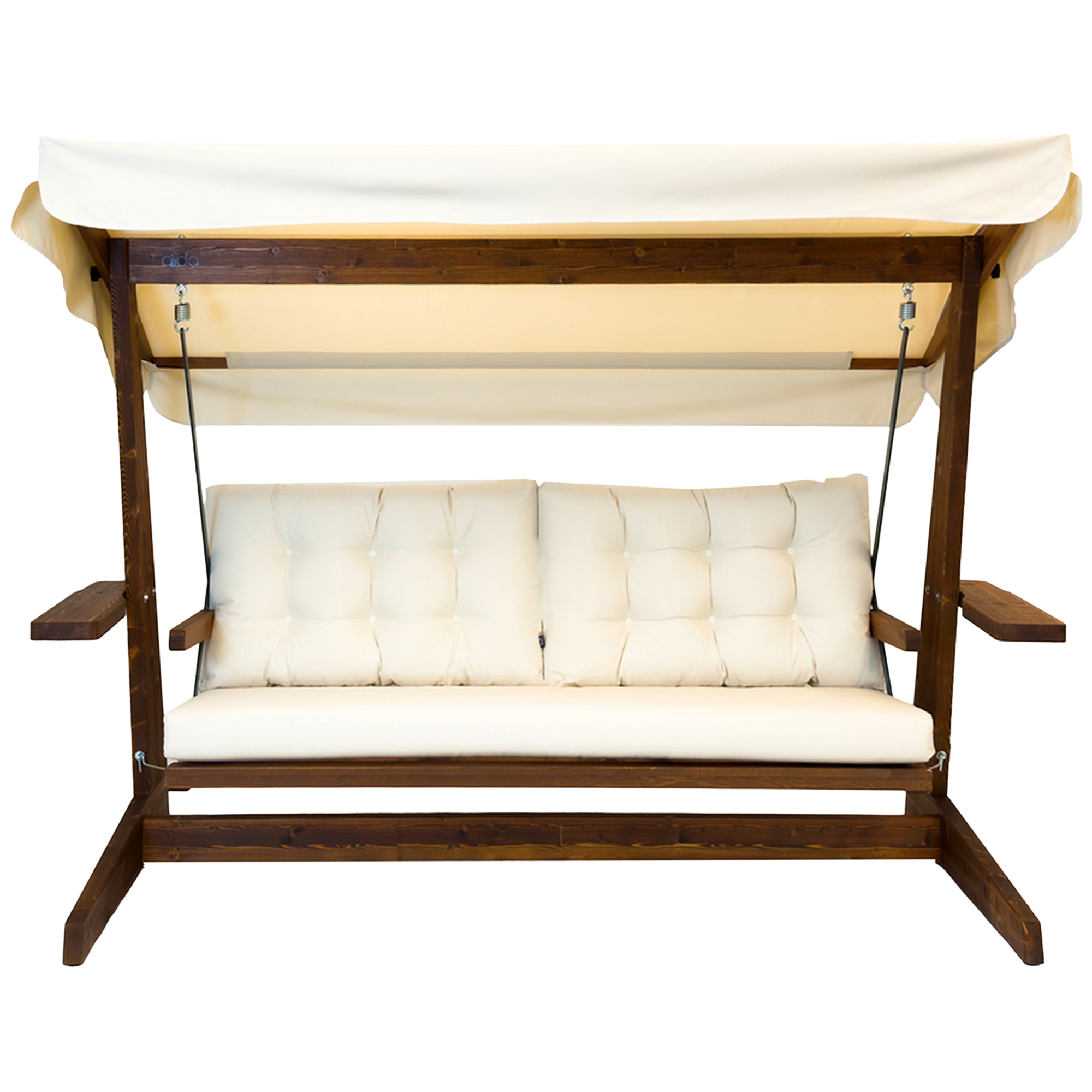 Hollywoodschaukel 'Viva' 3-Sitzer beige 237 x 175 x 115 cm