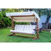 Hollywoodschaukel 'Viva' 3-Sitzer beige 237 x 175 x 115 cm