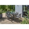 Gartenmöbel-Set mit Tisch und sechs Stühlen