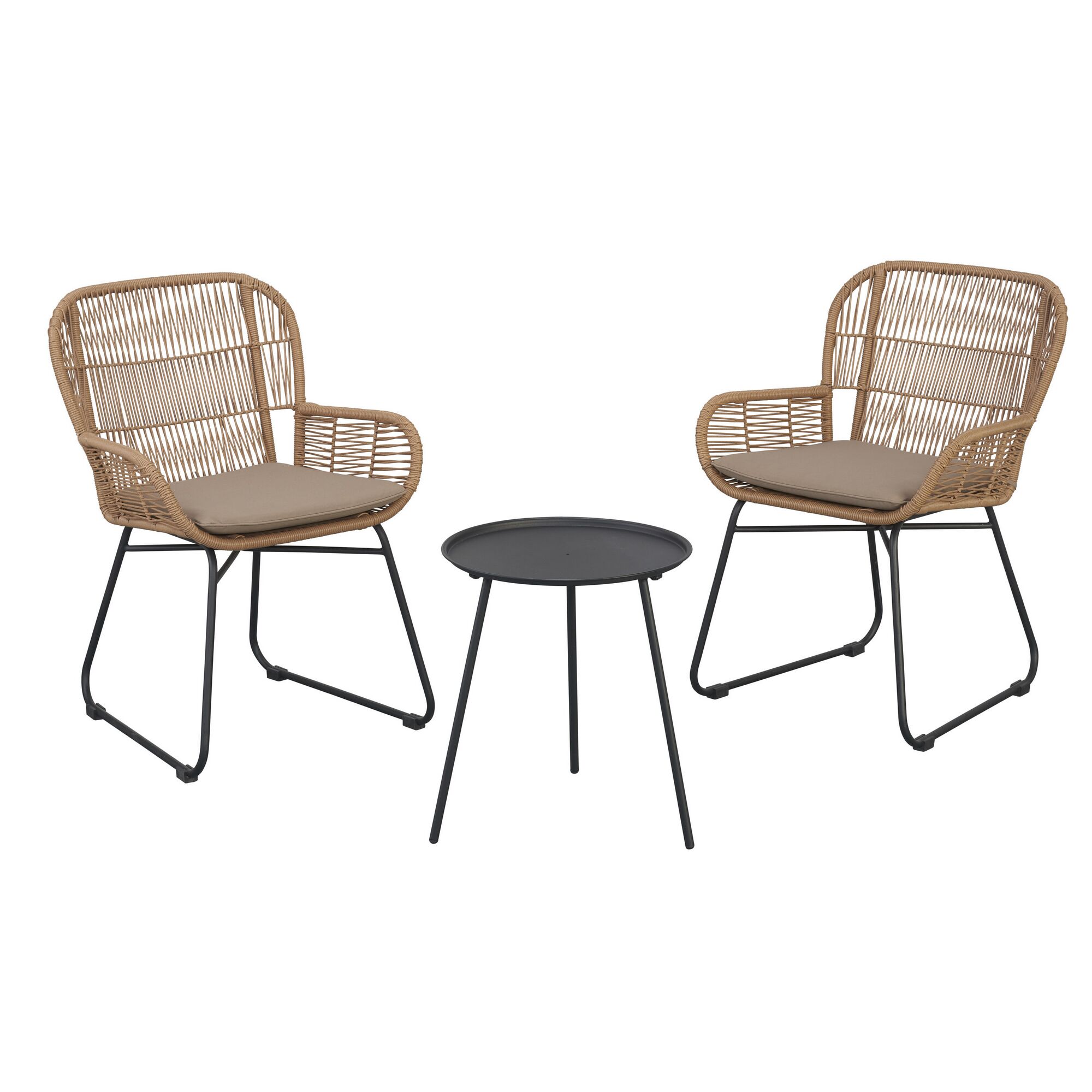 Zwei Gartenstühle mit Tisch