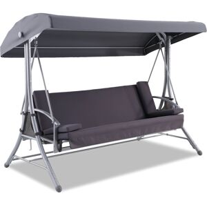 Hollywoodschaukel 'Sophia' 3-Sitzer anthrazit 240 x 174 x 120 cm
