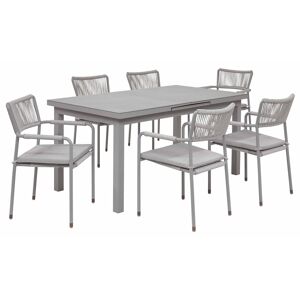 Gartenmöbel-Set 'Jasmin' beige 7-teilig