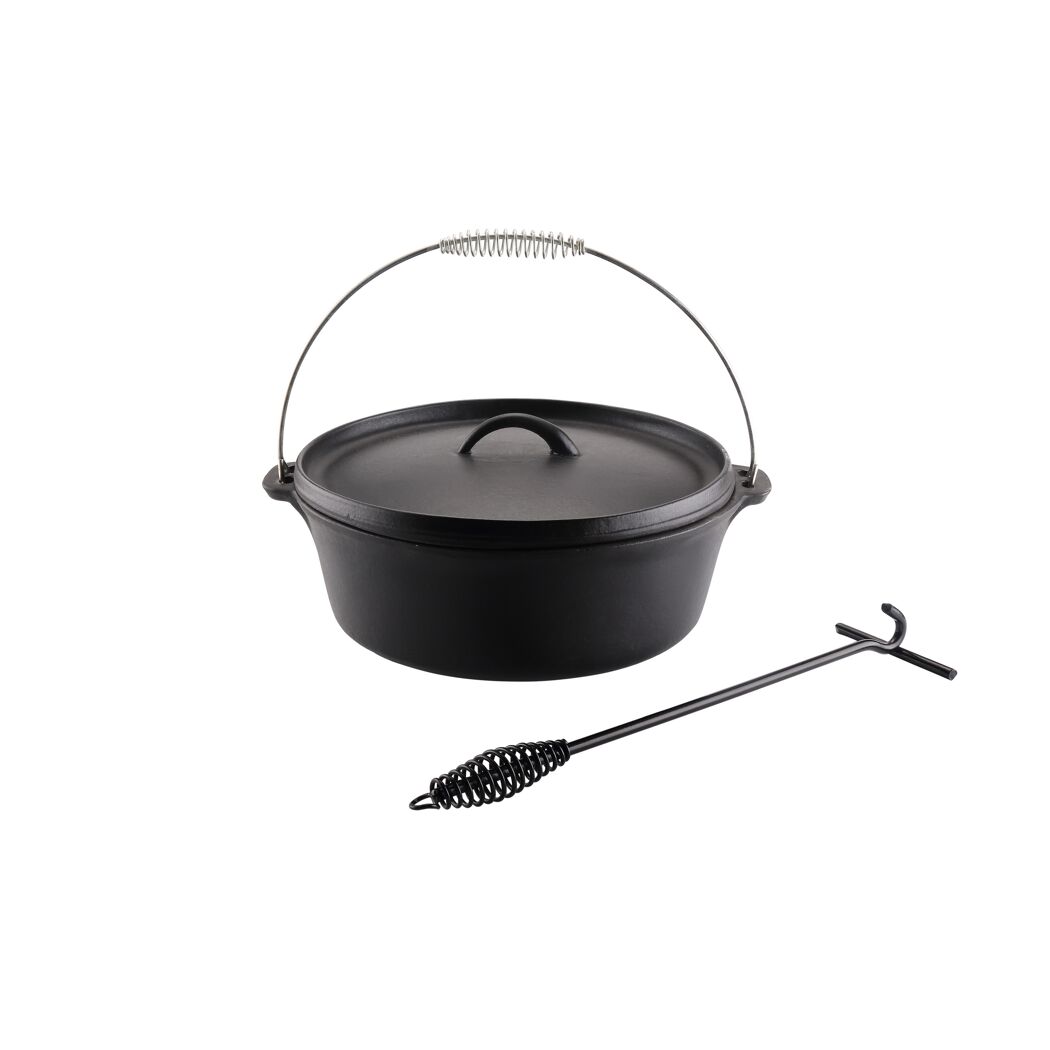 Gusseiserner Dutch Oven mit Deckelheber