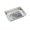 Leere Grillschale aus Aluminium