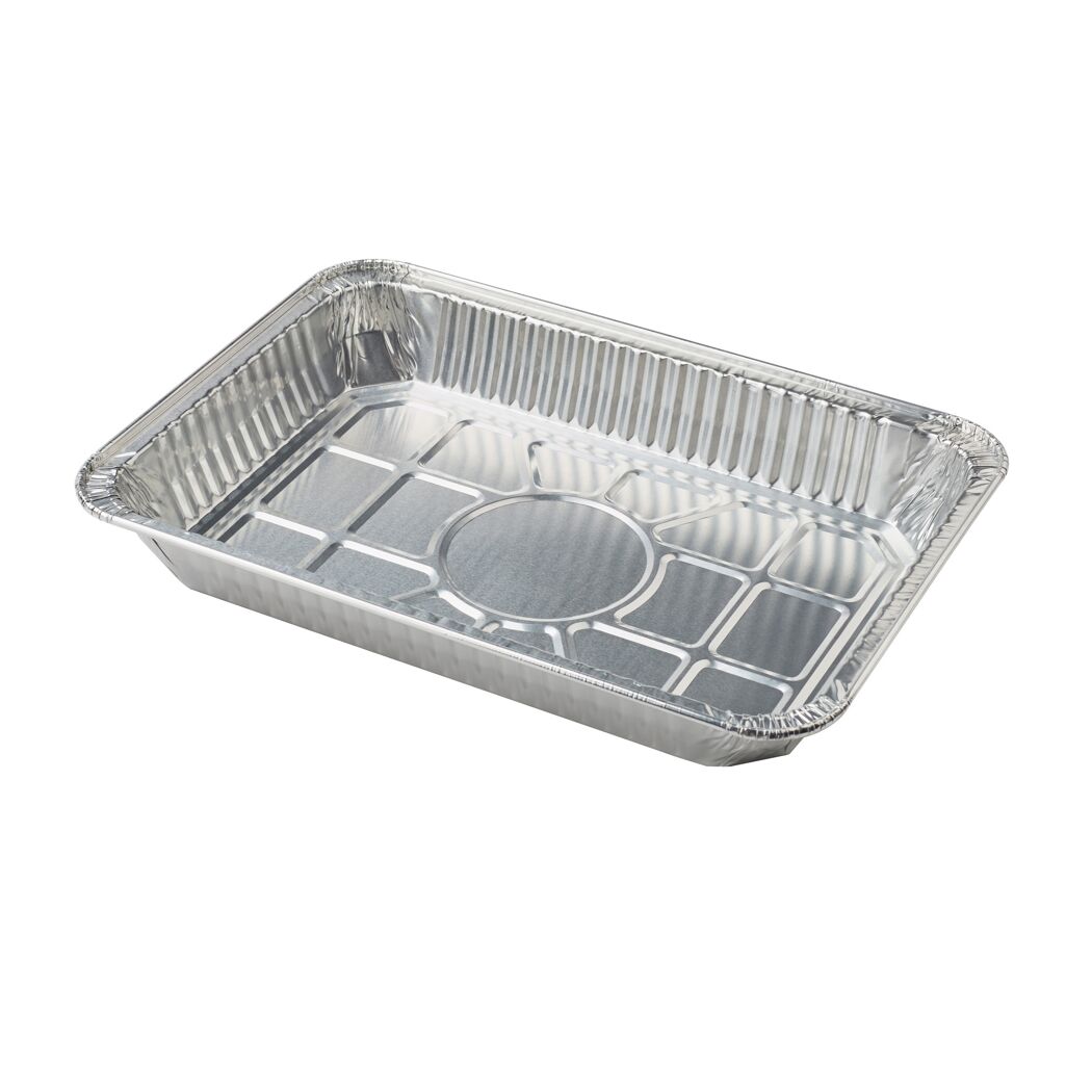 Silberne Grillschale