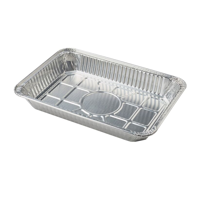 Silberne Grillschale