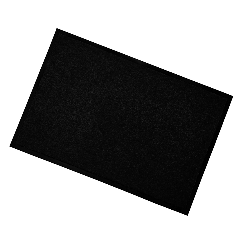 Schwarze Fußmatte