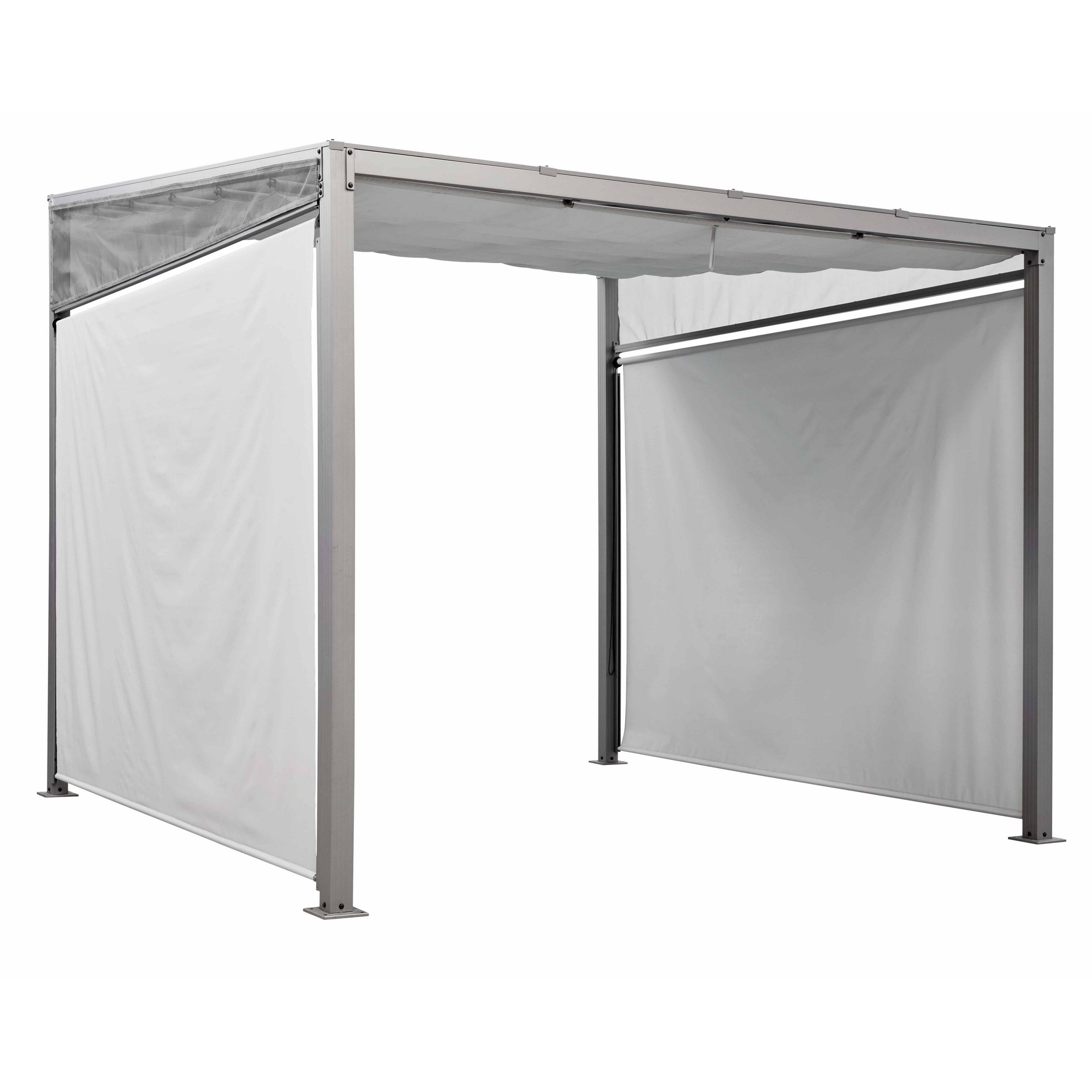 Seitenteil für Pavillon 'Verena' grau 269 x 189 cm 2 Stück