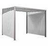Seitenteil für Pavillon 'Verena' grau 269 x 189 cm 2 Stück