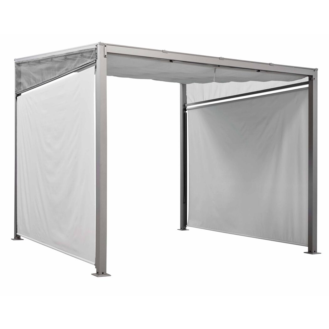 Seitenteil für Pavillon 'Verena' grau 269 x 189 cm 2 Stück