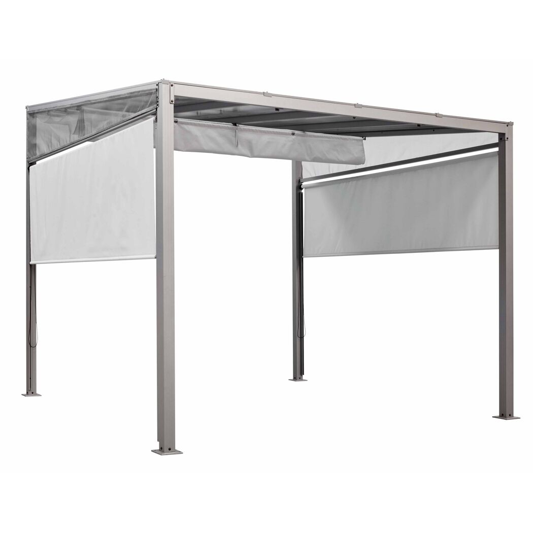 Seitenteil für Pavillon 'Verena' grau 269 x 189 cm 2 Stück