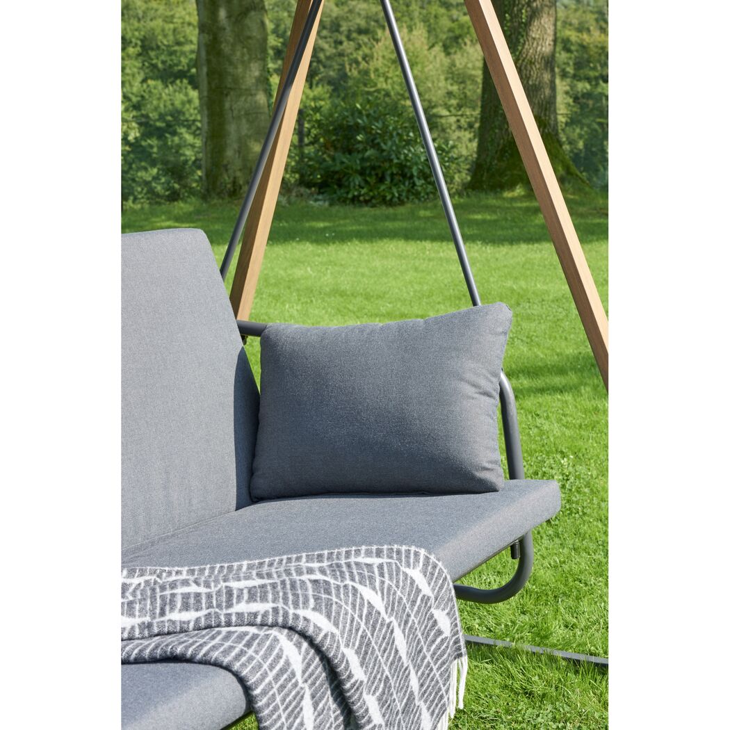 Garten Hollywoodschaukel mit Kissen und Decke