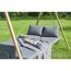 Hollywoodschaukel mit Decke und Kissen