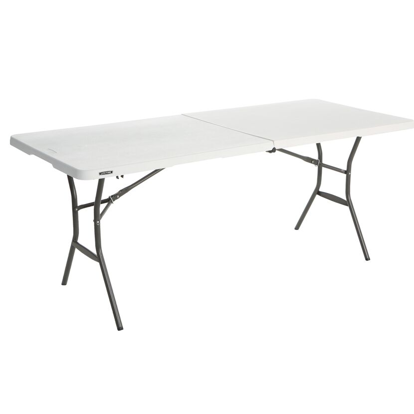 Gartentisch klappbar Stahl/Kunststoff 76 x 74 x 183 cm
