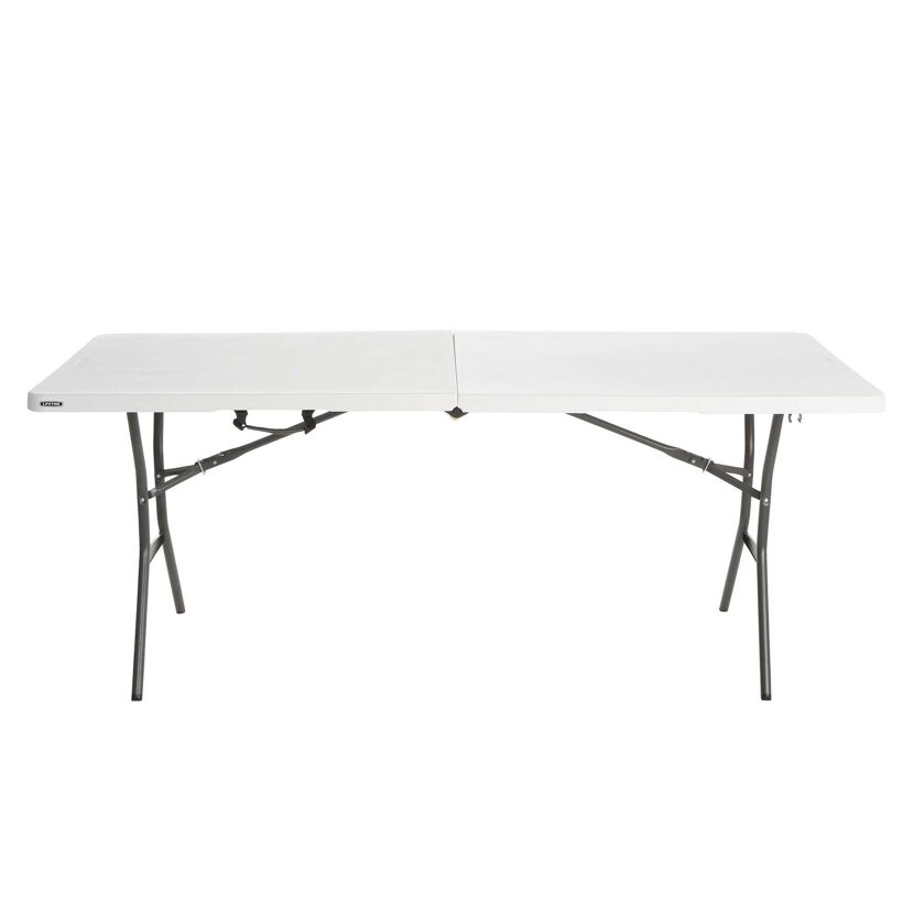 Gartentisch klappbar Stahl/Kunststoff 76 x 74 x 183 cm