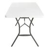Gartentisch klappbar Stahl/Kunststoff 76 x 74 x 183 cm