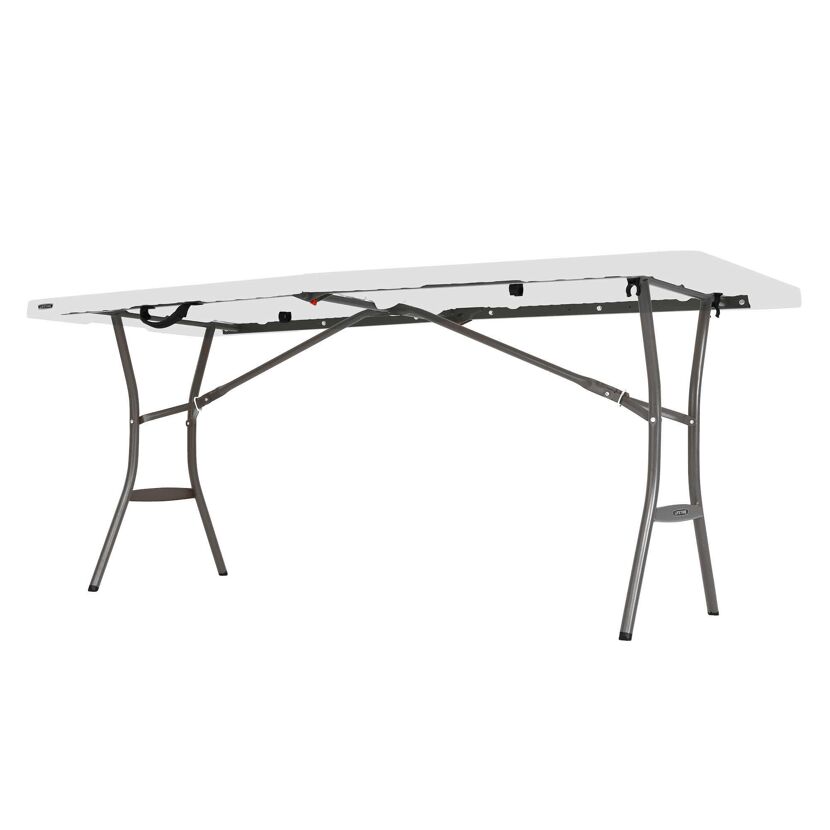 Gartentisch klappbar Stahl/Kunststoff 76 x 74 x 183 cm