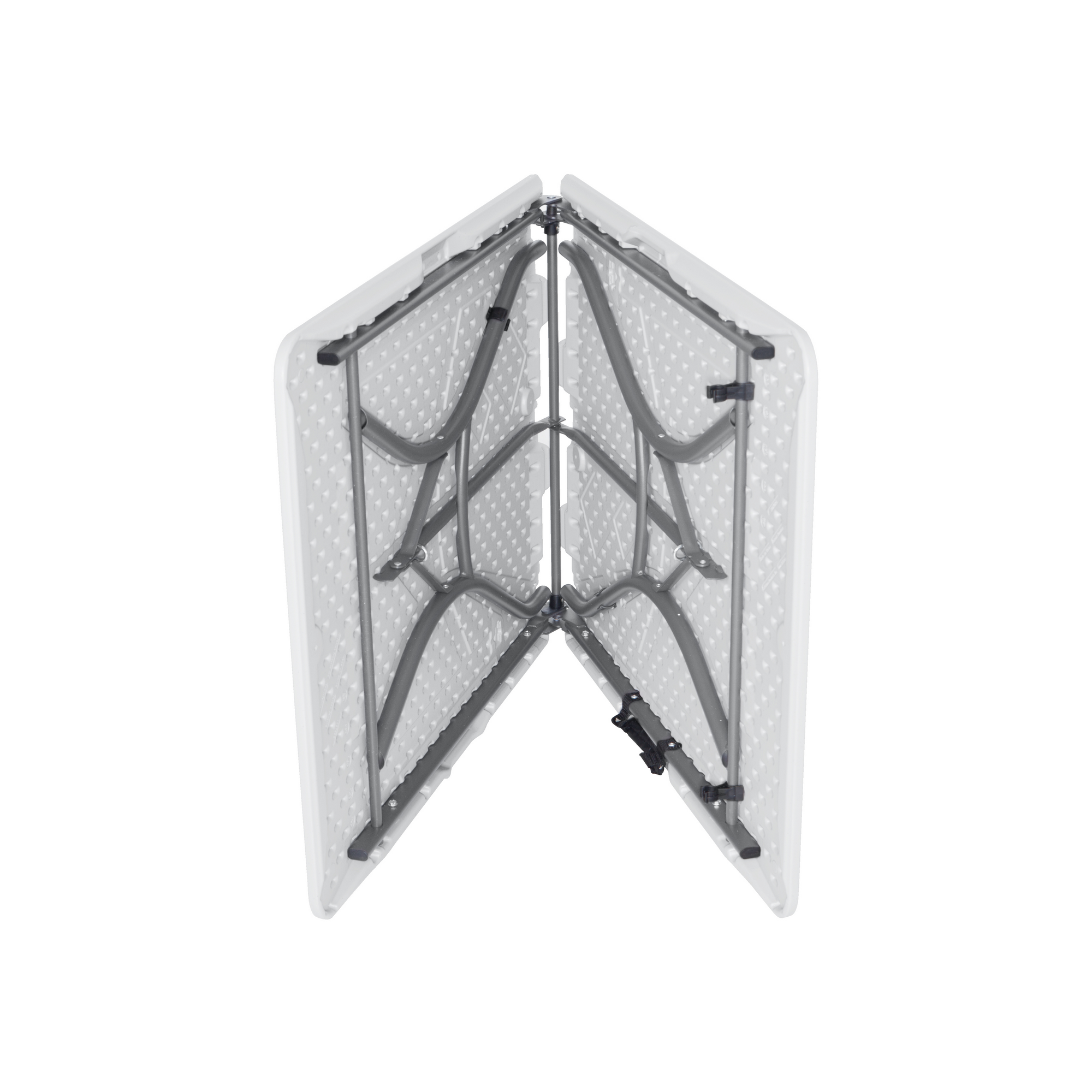 Gartentisch klappbar Stahl/Kunststoff 76 x 74 x 183 cm