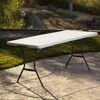 Gartentisch klappbar Stahl/Kunststoff 76 x 74 x 183 cm