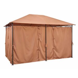 Seitenteil für Pavillon 'Bianca' terrakottafarben 281 x 194/98 x 194 cm 6 Stück