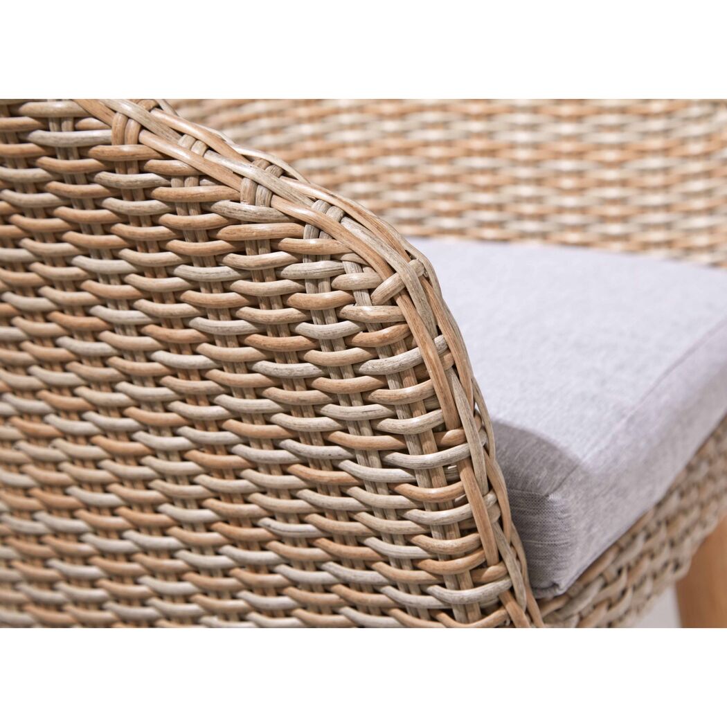 Nahaufnahme von geflochtenem Rattan