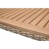 Tischplatte aus Akazienholz mit Rattan