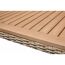 Tischplatte aus Akazienholz mit Rattan