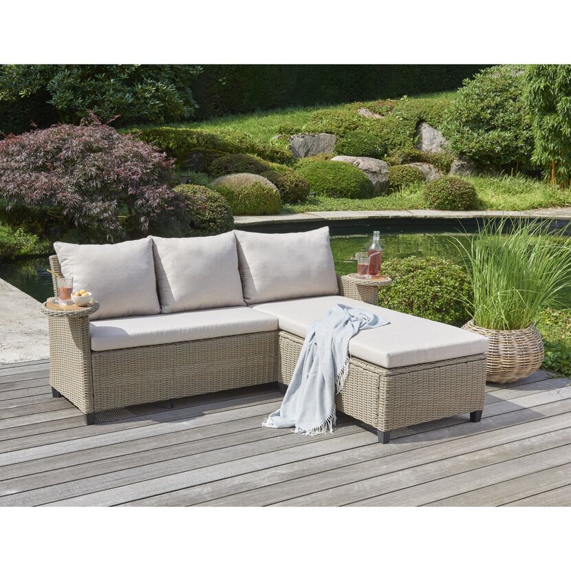 Gartenmöbel-Set mit Eckcouch