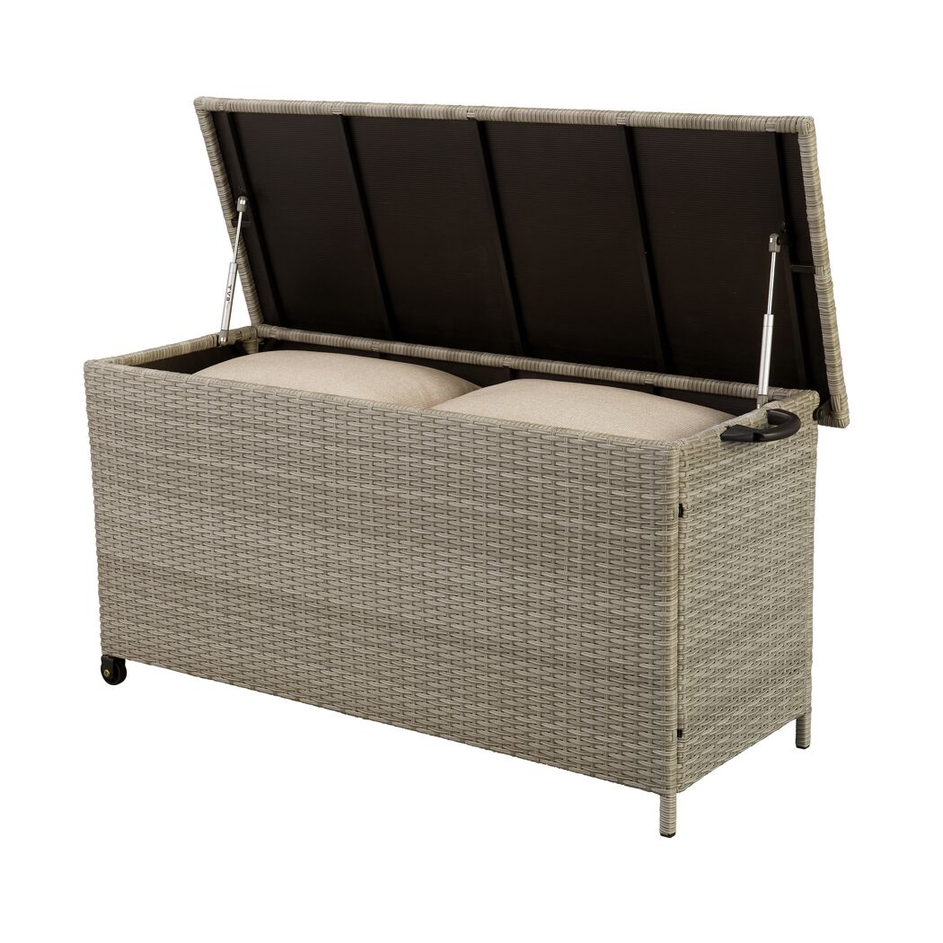 Offene Gartenbox aus Polyrattan