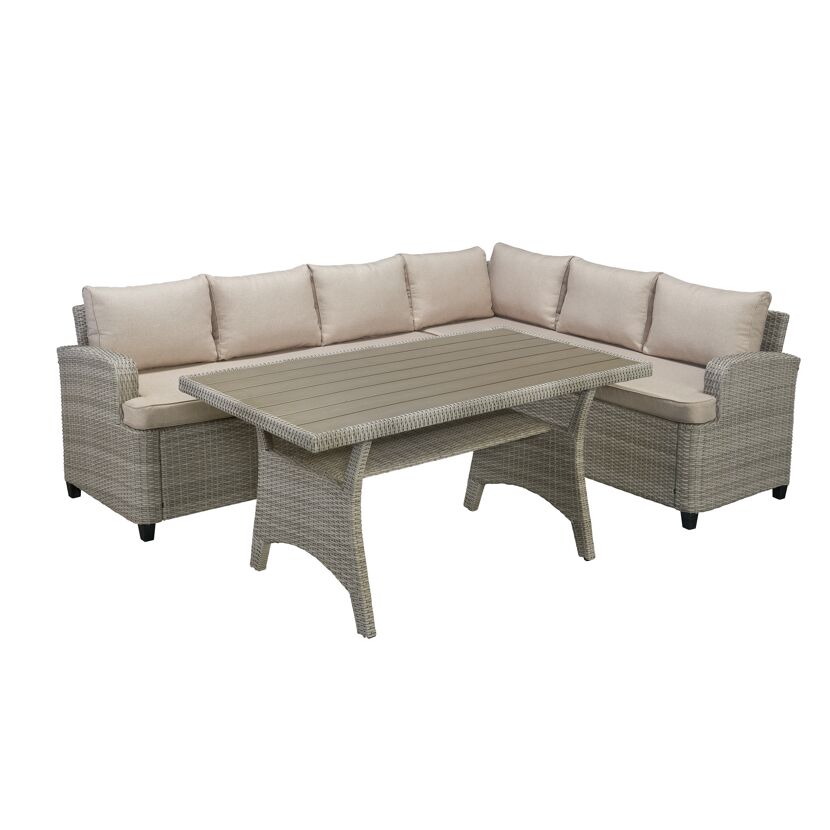 Gartenmöbel Set: Sofa und Tisch