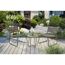 Gartenmöbel-Set mit zwei Stühlen und einem Tisch