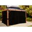 Pavillon 'Fontana 1012' schwarz 364,3 x 310 x 298 cm