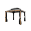 Pavillon 'Fontana 1012' schwarz 364,3 x 310 x 298 cm