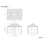 Pavillon 'Olan 1014' grau 311,1 x 291 x 435,6 cm