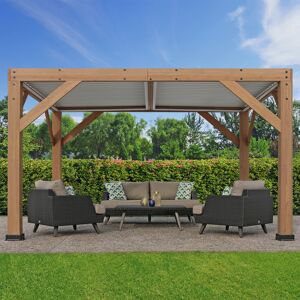 Pavillon 'Karl' naturfarben 335 x 251 x 396 cm