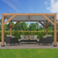 Pavillon 'Karl' naturfarben 335 x 251 x 396 cm