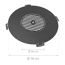 Grillplatte 'CookKing' schwarz Ø 80 cm