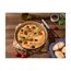 Focaccia mit Rosmarin und Brotmessser