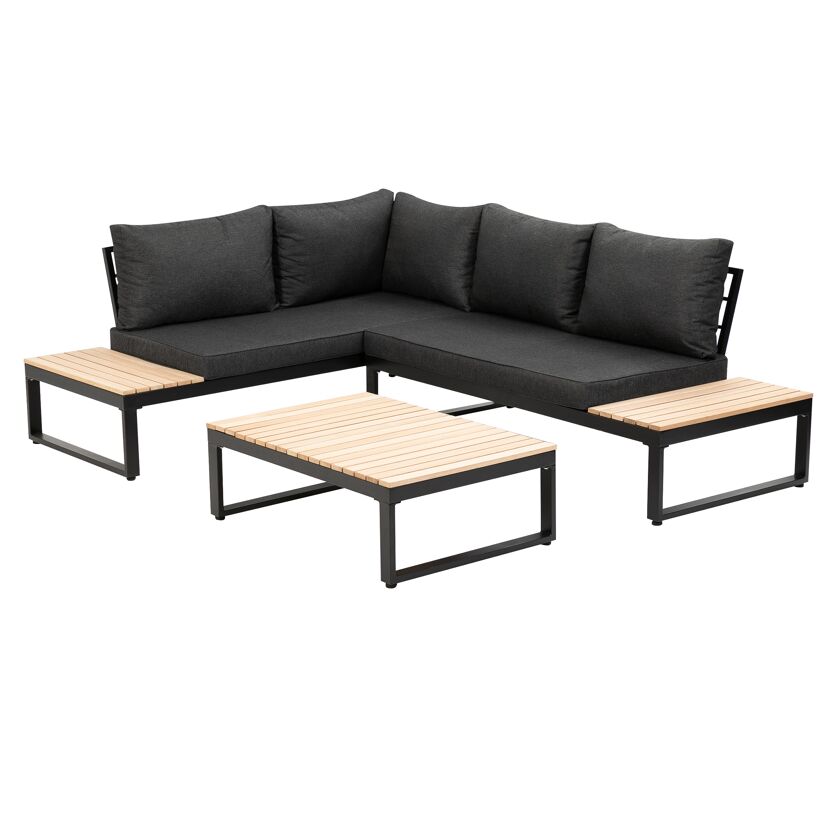 Loungemöbelset 'Rio' für 4 Personen Aluminium