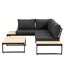 Loungemöbelset 'Rio' für 4 Personen Aluminium