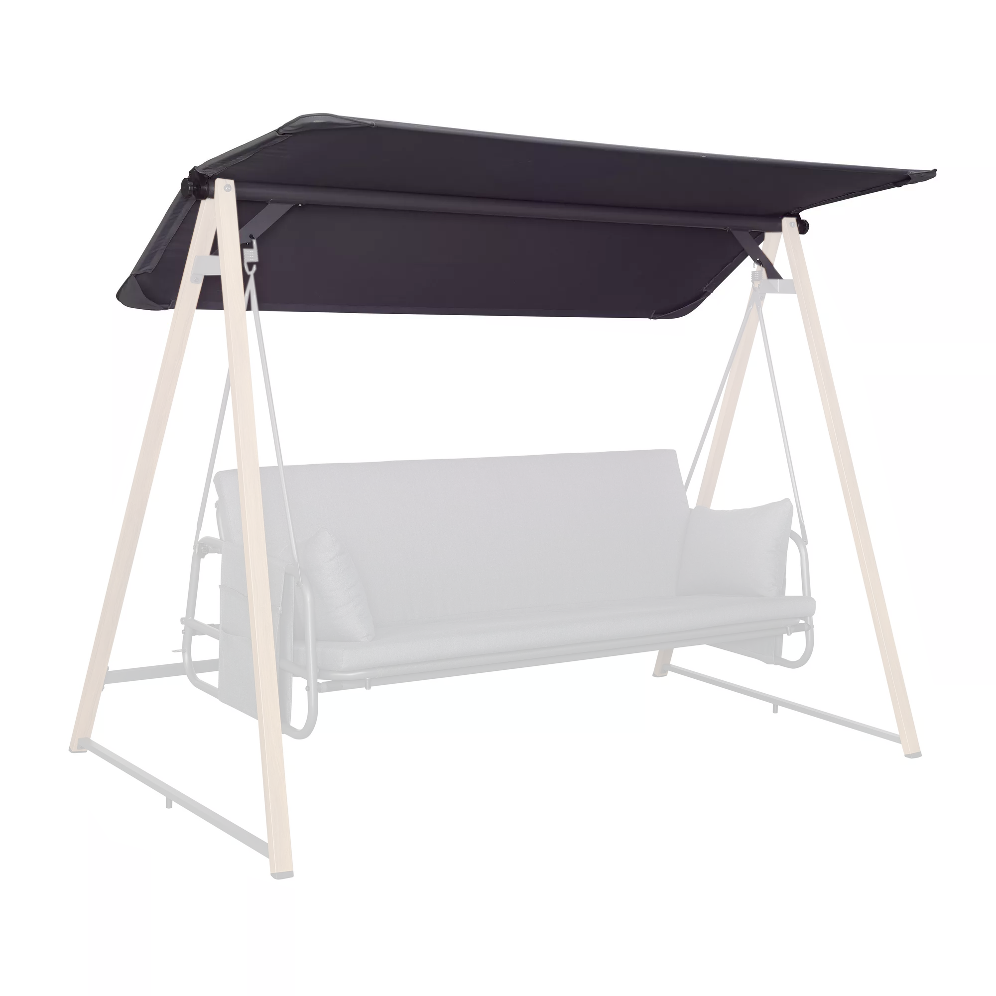 Ersatzdach für Hollywoodschaukel 'Elena' anthrazit 227 x 15,5 x 130 cm