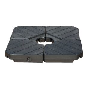 Schirmständerplatten Kunststoff schwarz