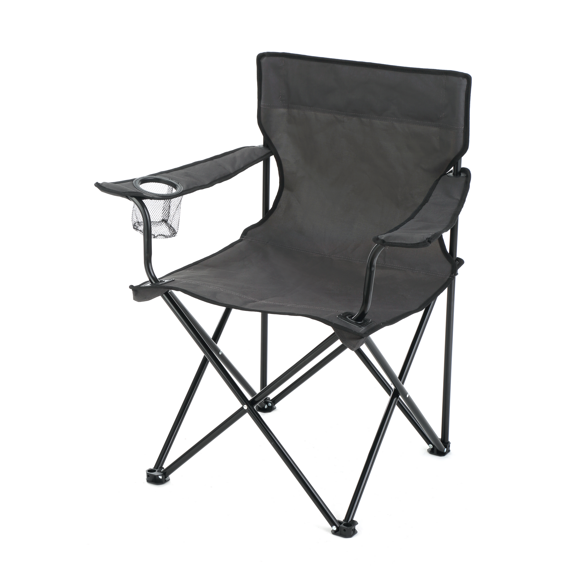Campingstuhl schwarz/anthrazit 69 x 80 x 53 cm